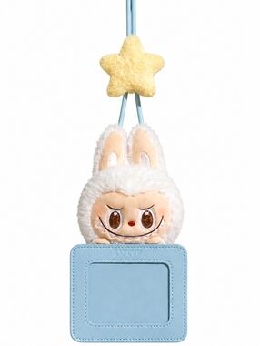 POP MART POP LAND Labubu Twinkly Fairy Tale Plush Card Holders Milky White - NEW